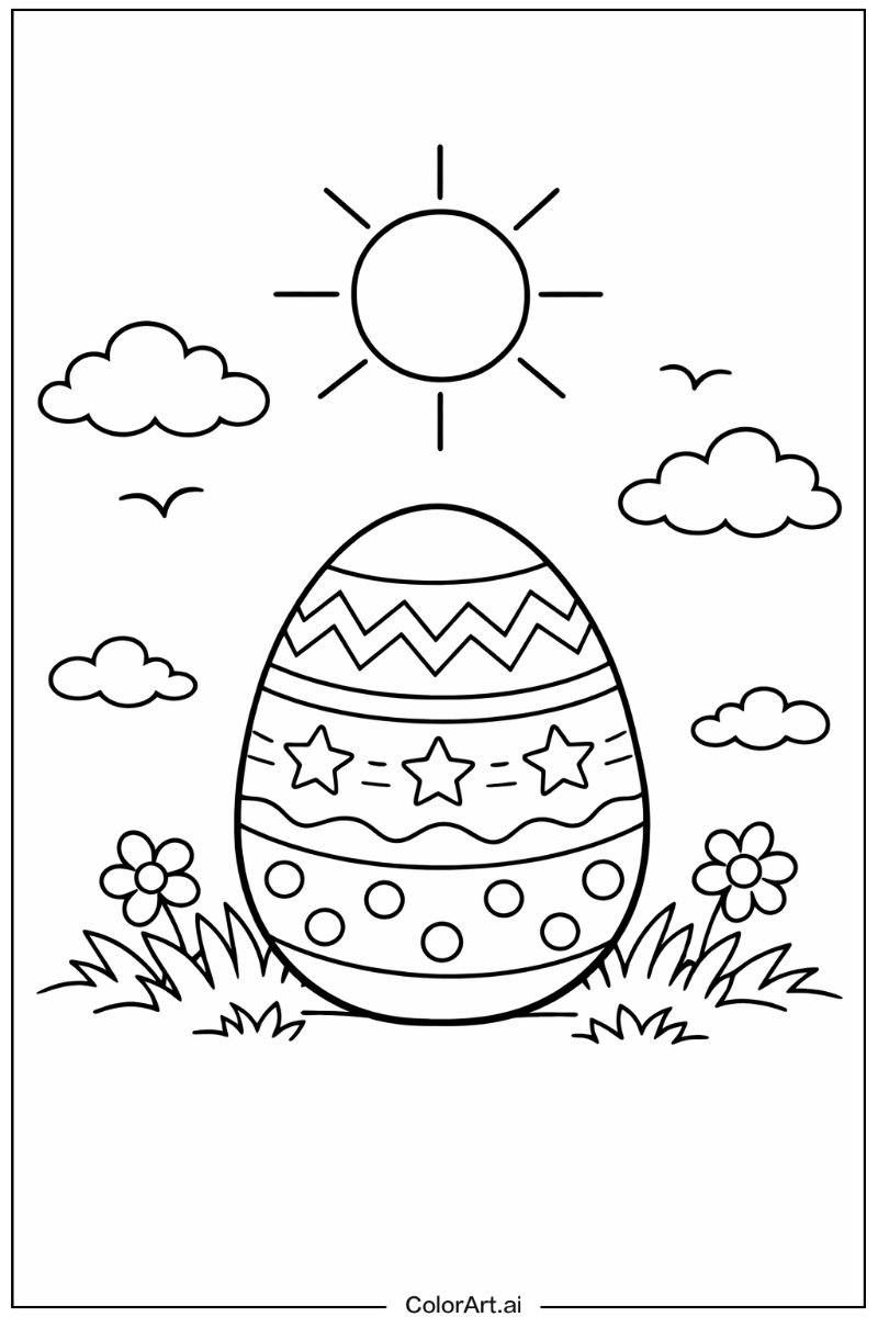 Easter egg Under the Sun