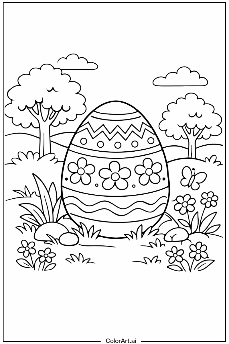 Easter egg in Nature