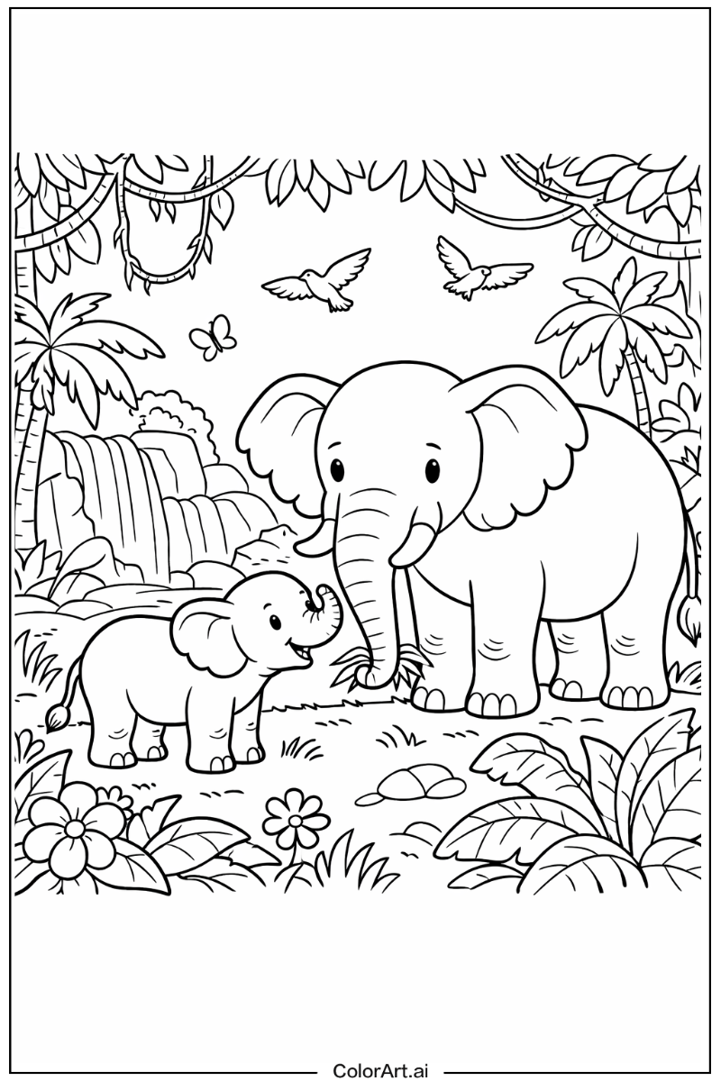Jungle Elephant Design