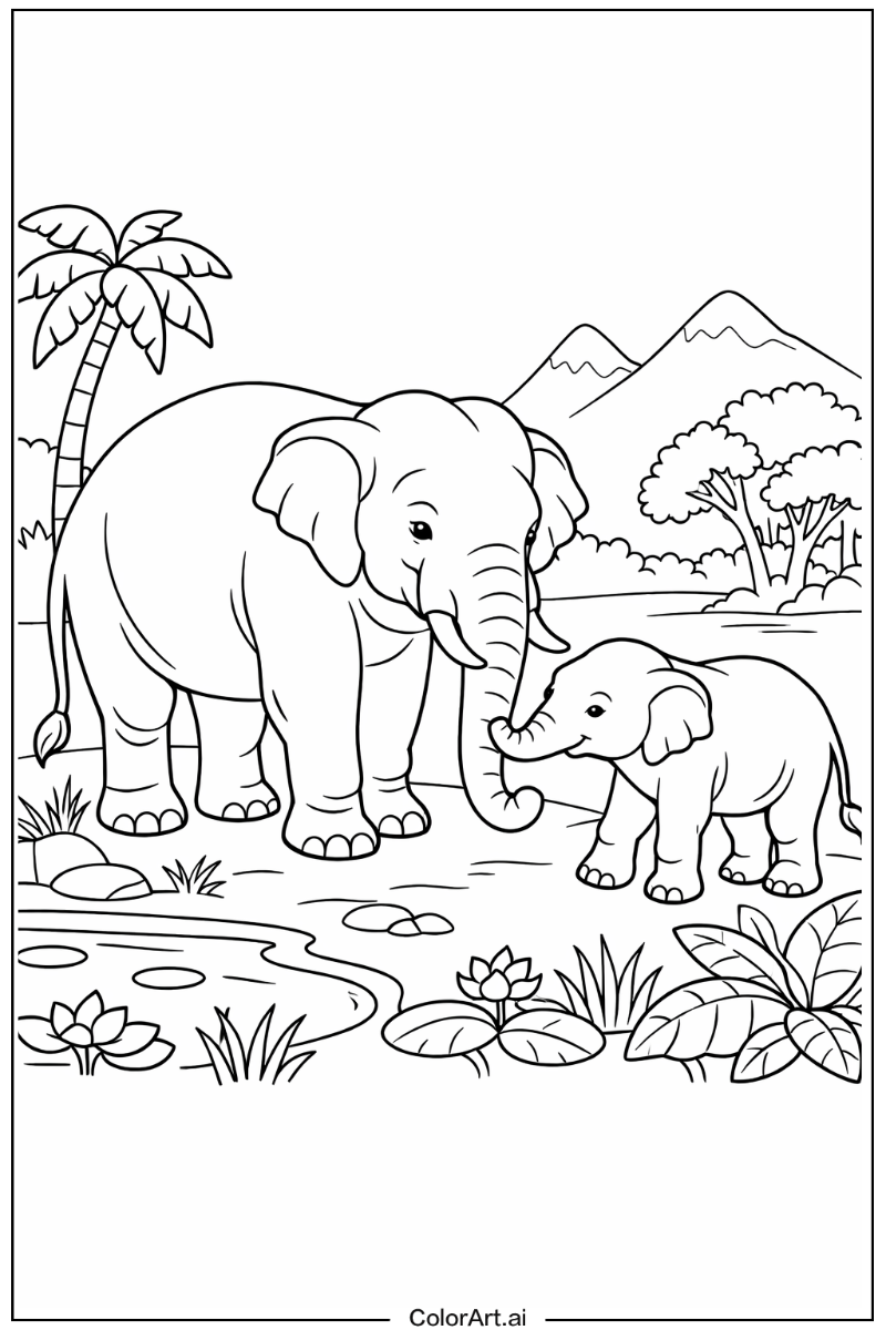 Asian elephant Elephant Design 2