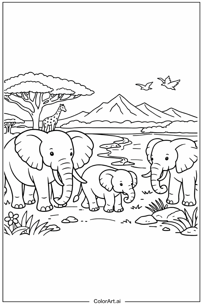 Ivory Elephant Scene 2