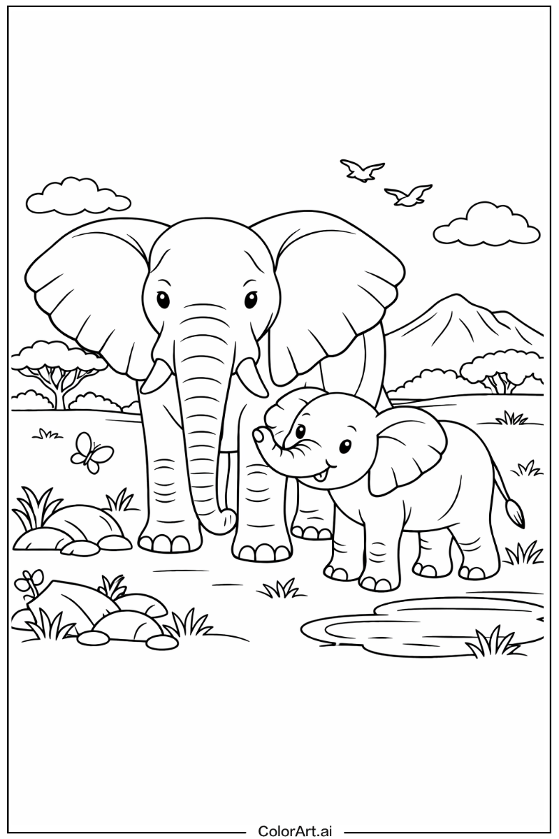 Ears Elephant Design 2