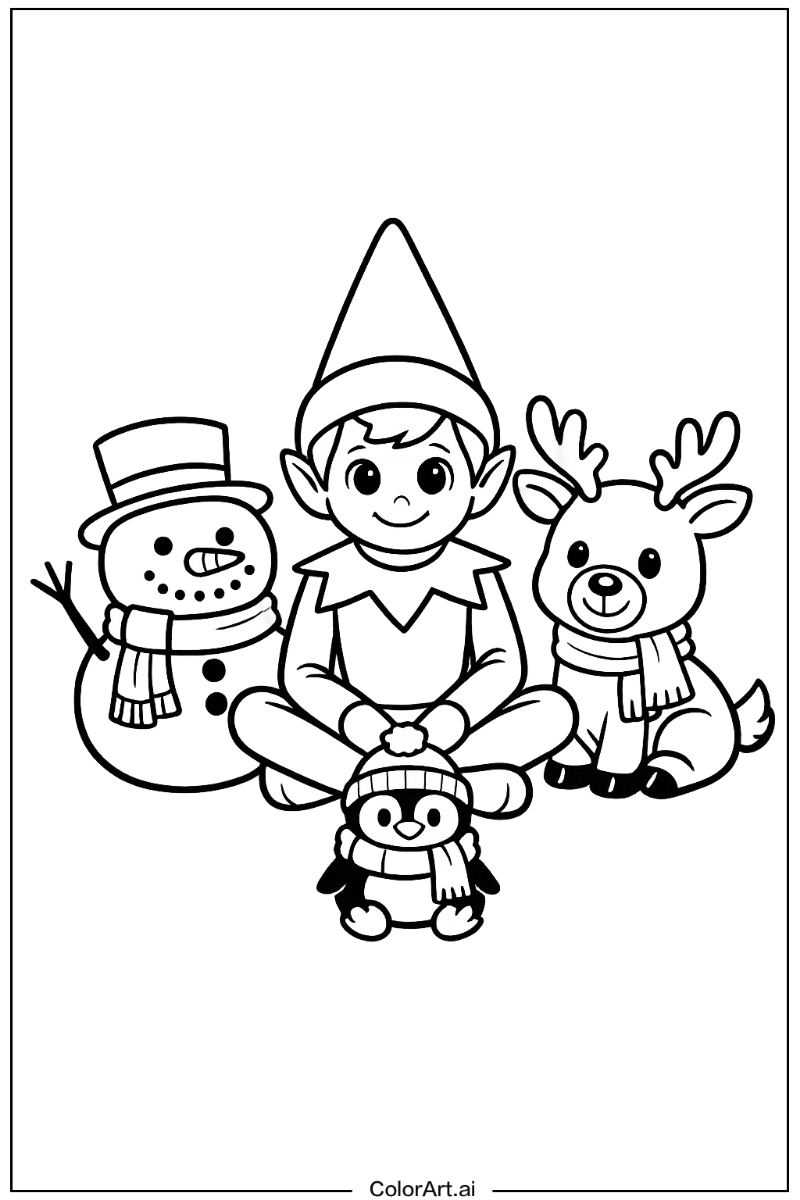 elf on the shelf with Friends 2