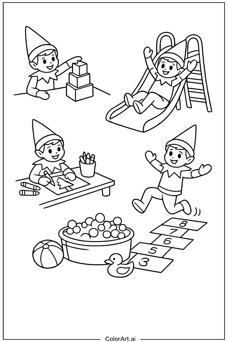 elf on the shelf Having Fun 2