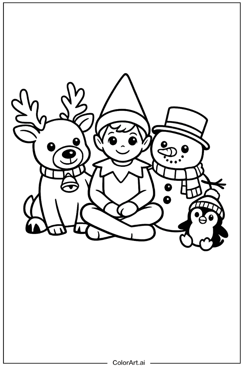 elf on the shelf with Friends 3