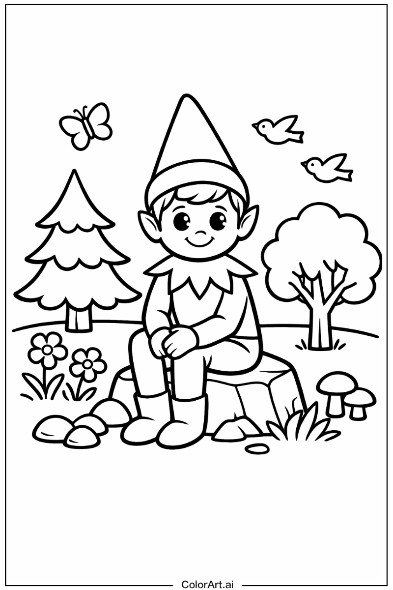 elf on the shelf in Nature 3