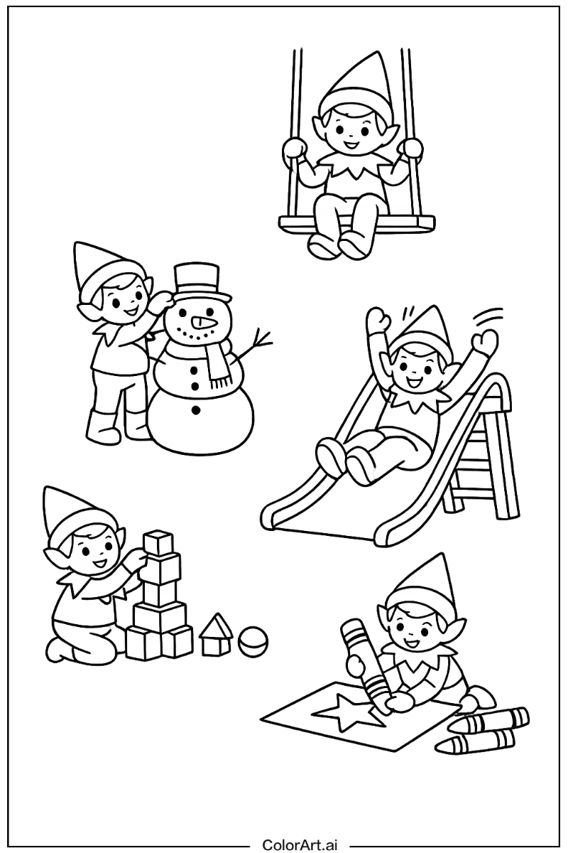 elf on the shelf Having Fun 3