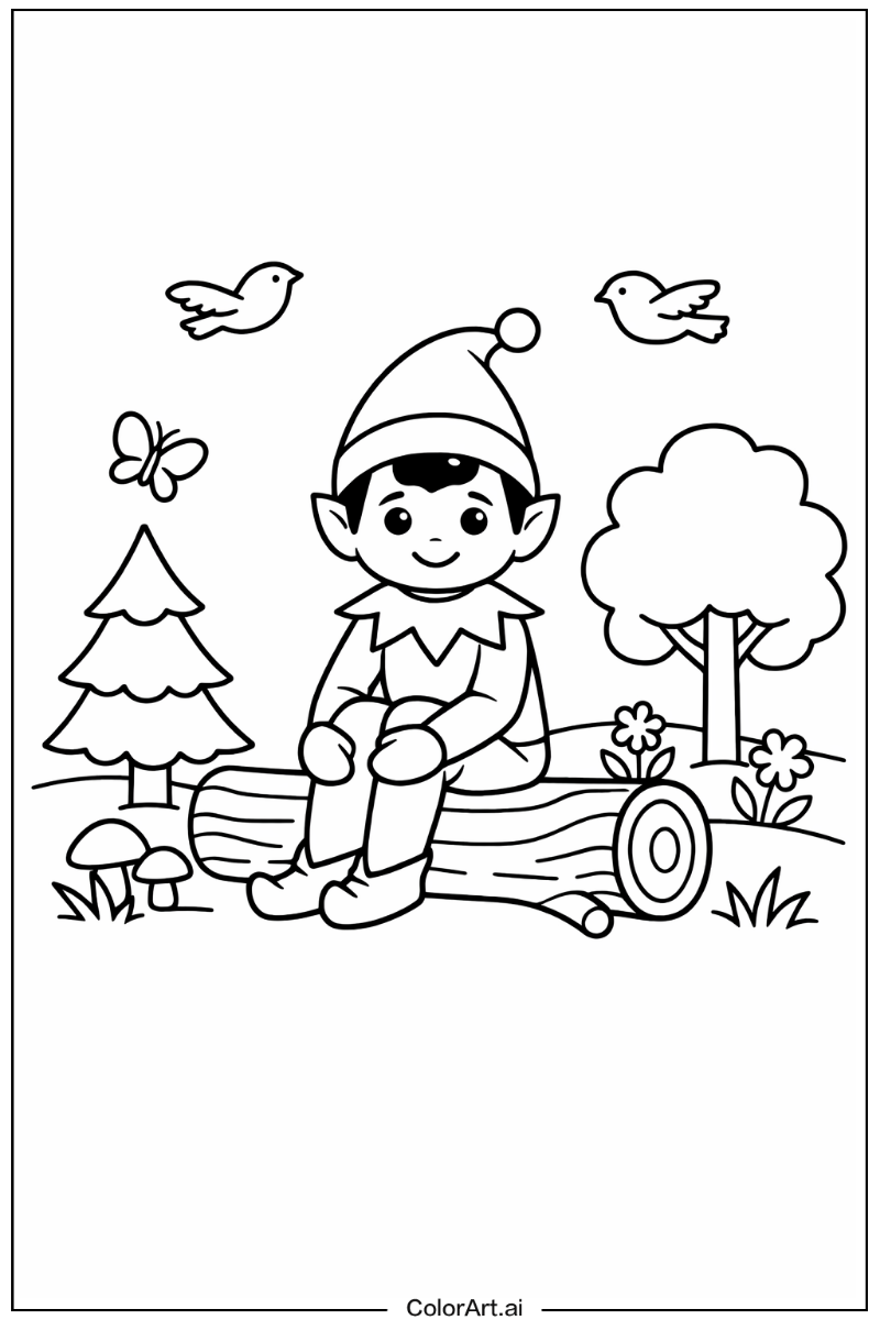 elf on the shelf in Nature 4