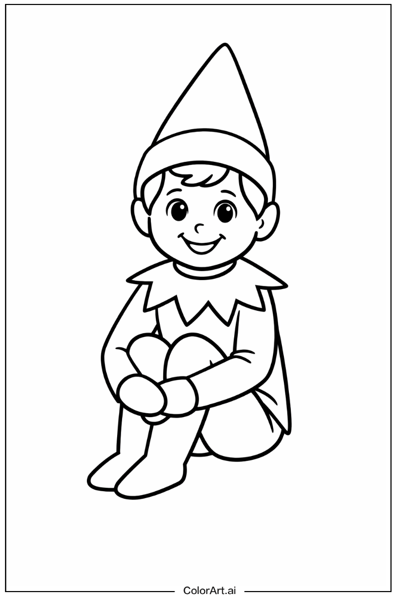 Smiling elf on the shelf 4