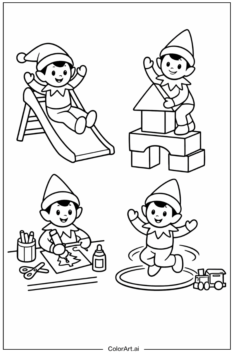 elf on the shelf Having Fun 4