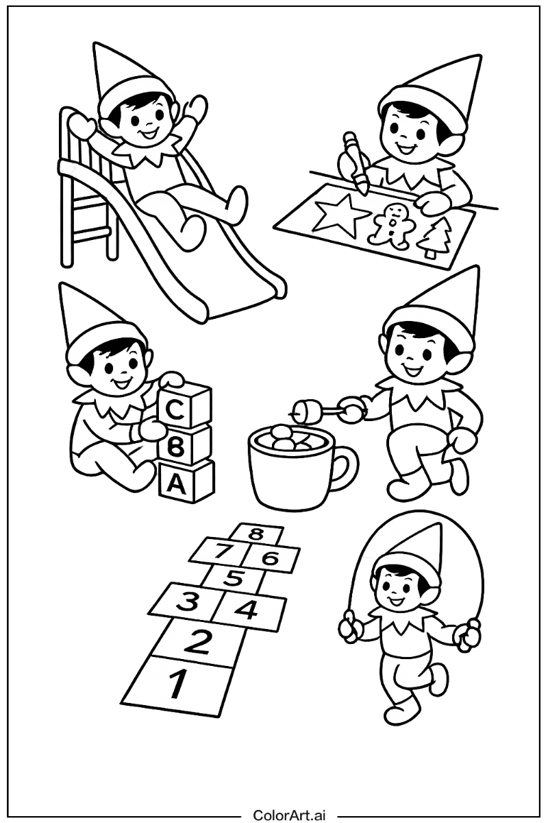 elf on the shelf Having Fun 1