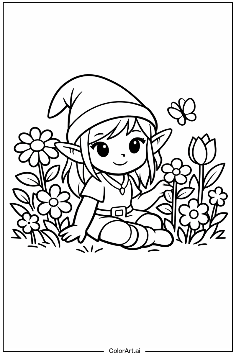 Elf in a Garden 2