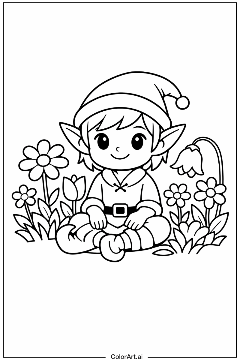 Elf in a Garden 3