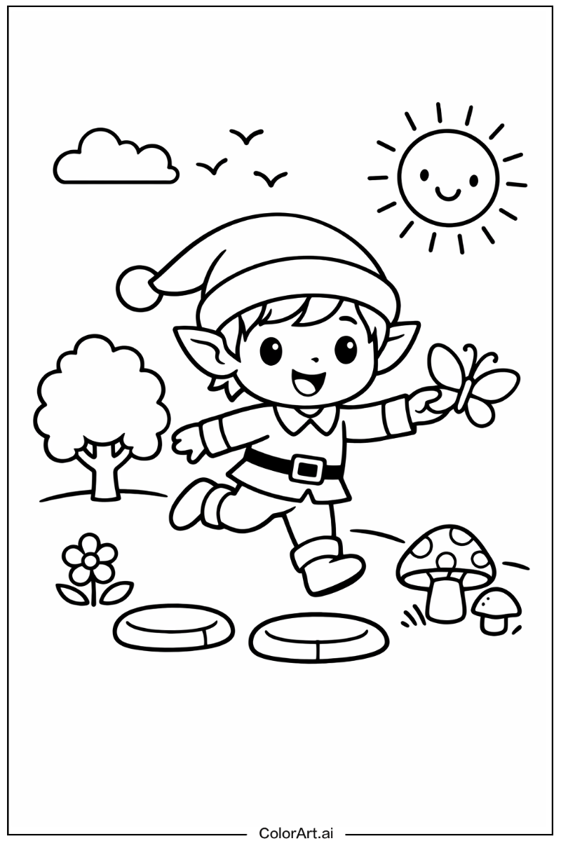 Elf Playing Outside 3