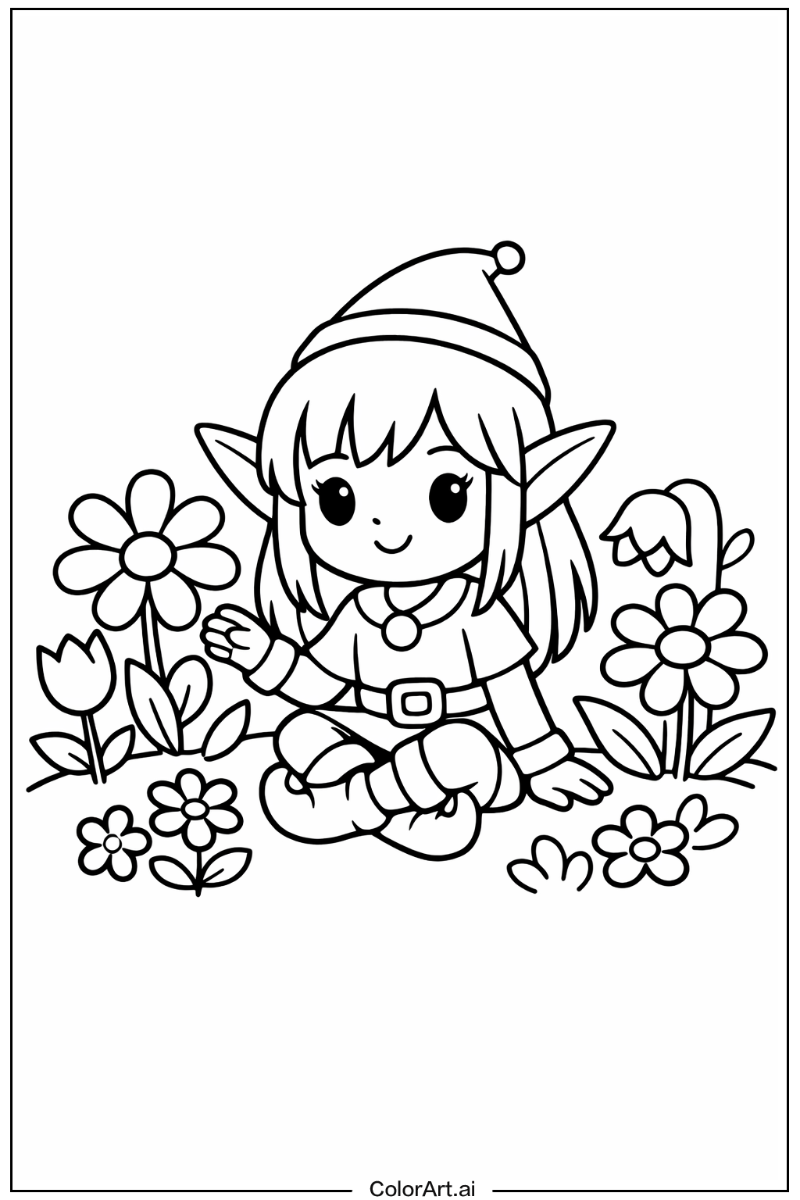 Elf in a Garden 4