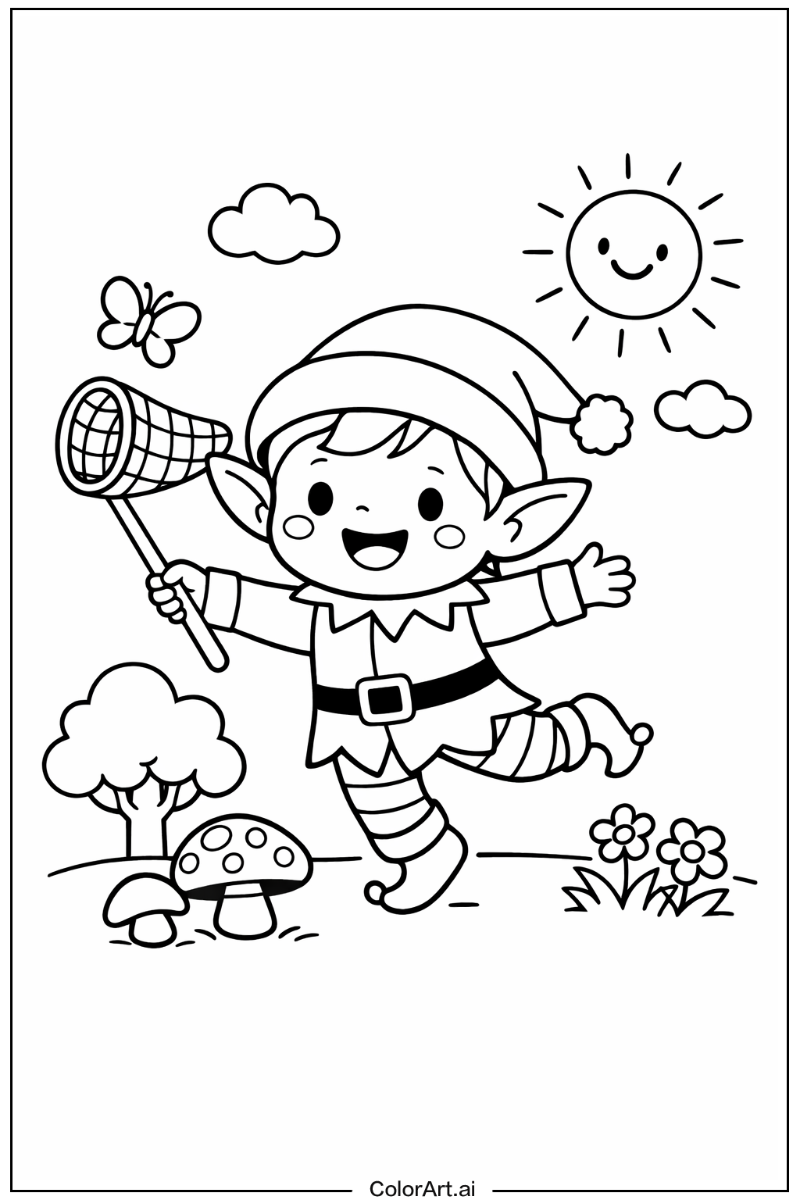 Elf Playing Outside 4