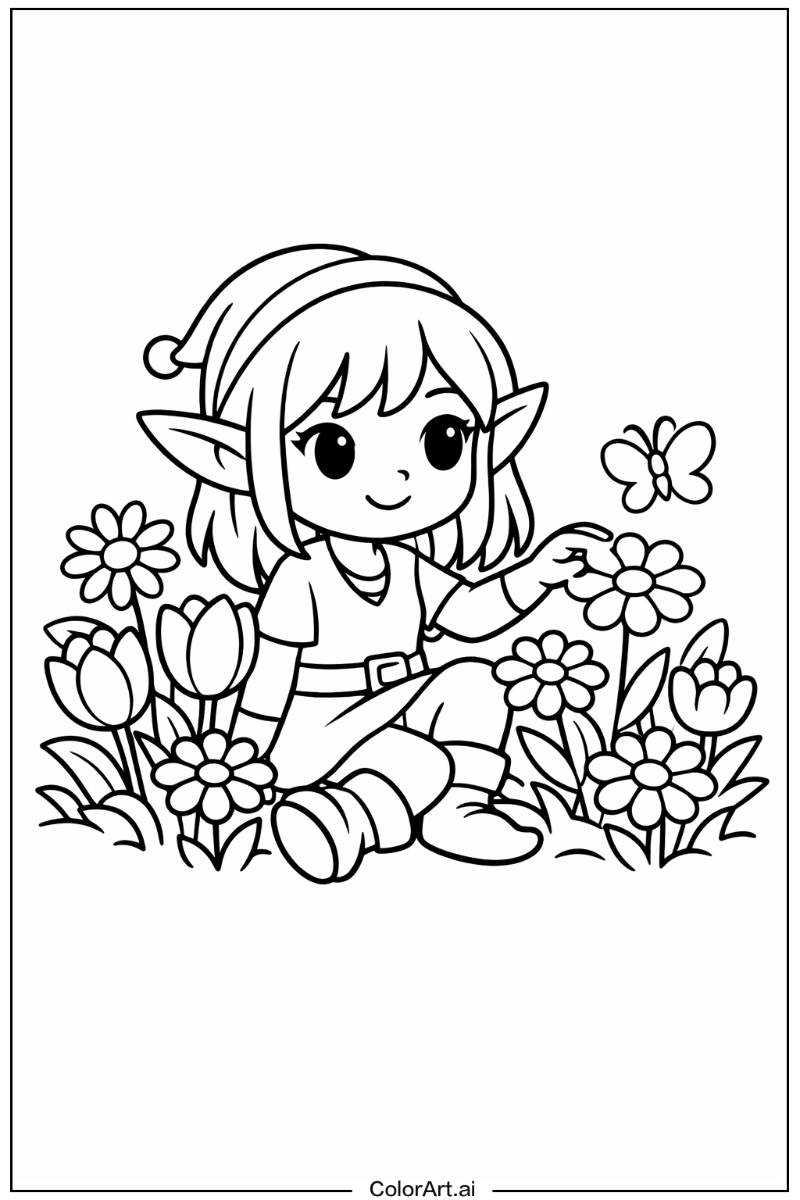Elf in a Garden 6