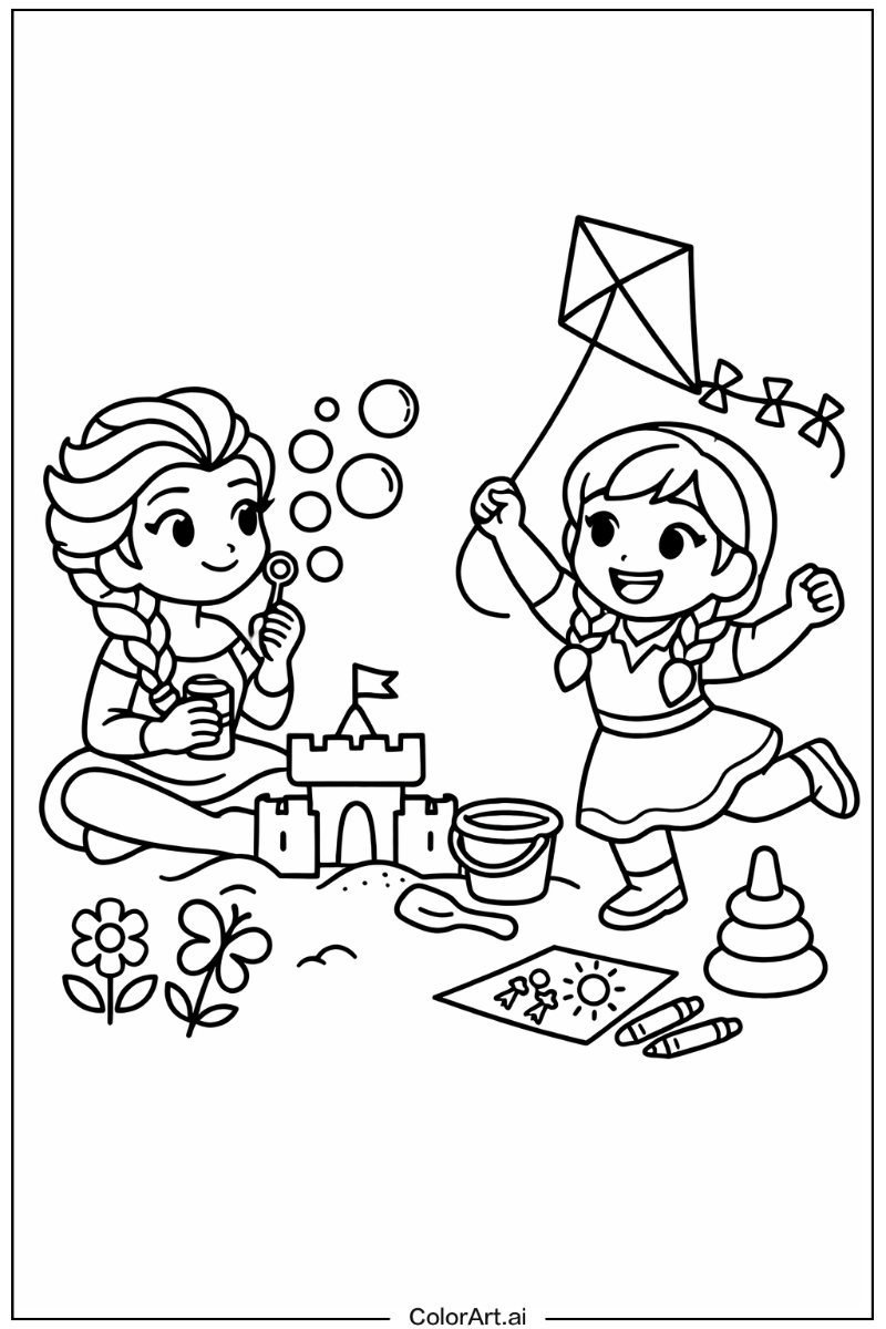 elsa and anna Having Fun 2