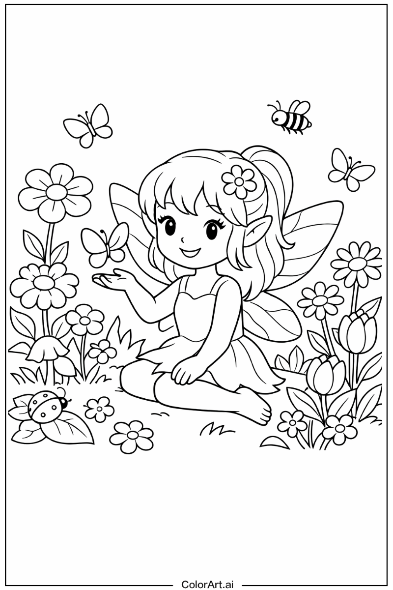 Fairy in a Garden 4