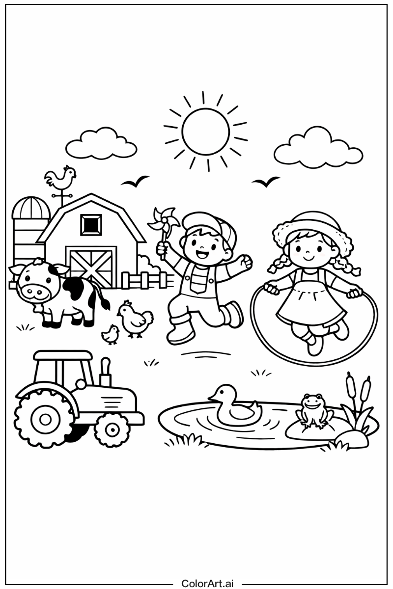 farm Playing Outside 2