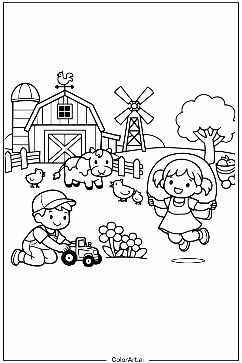 farm Playing Outside 3