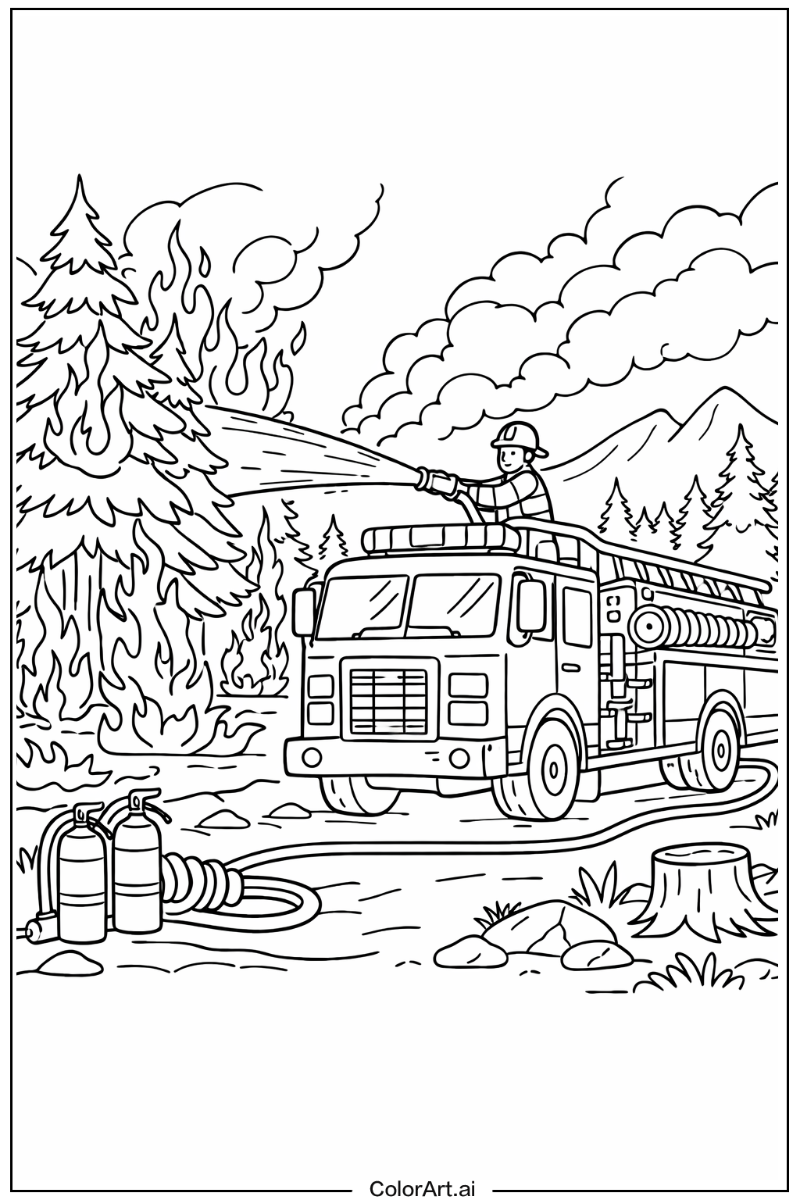 Forest fire Fire truck Design