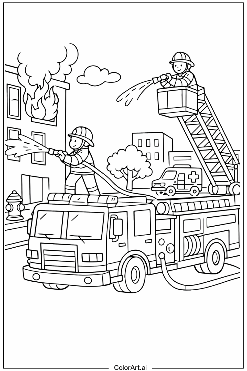Emergency vehicle Fire truck Design