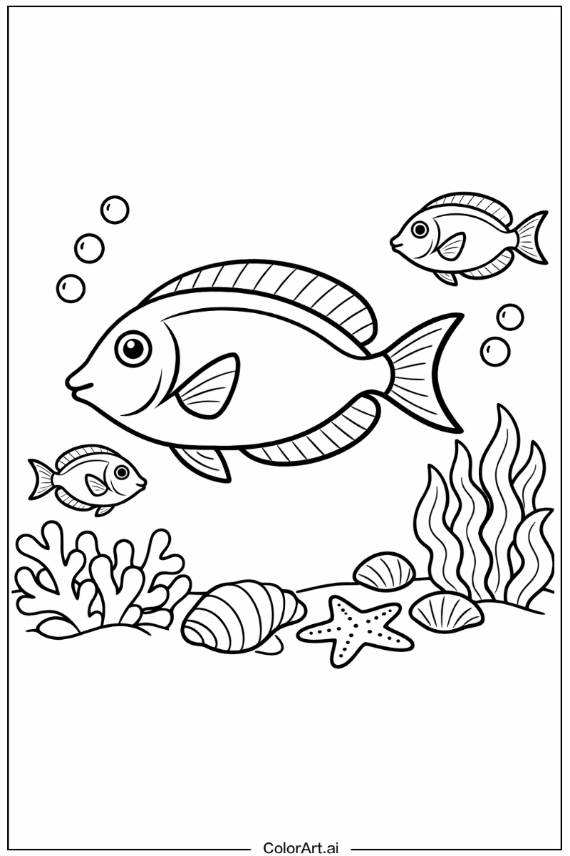 Surgeonfish Fish Scene