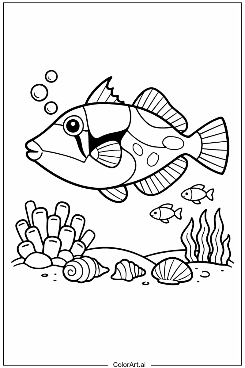 Triggerfish Fish Design