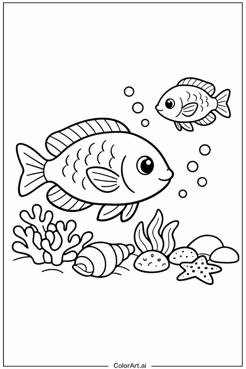 Damselfish Fish Design