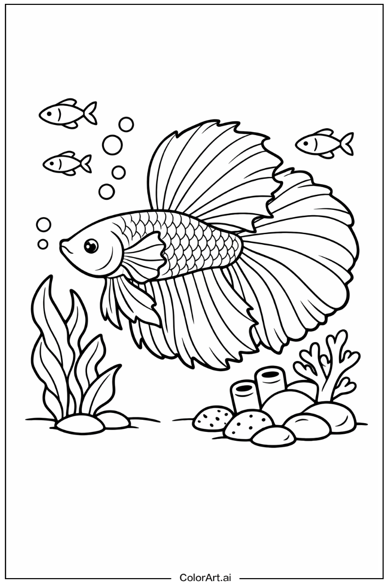 Fish with Betta fish Theme