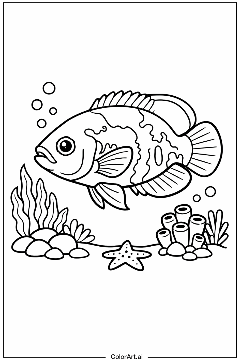Fish with Oscar fish Theme