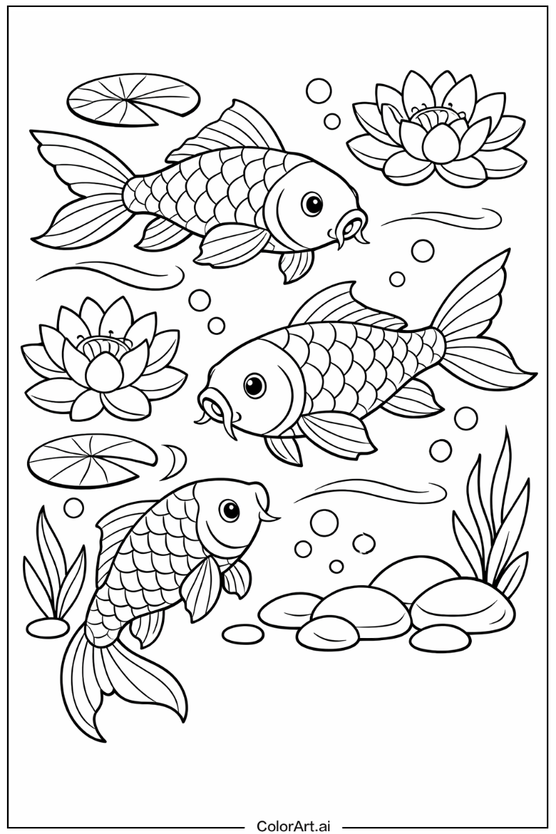 Koi fish Fish Design