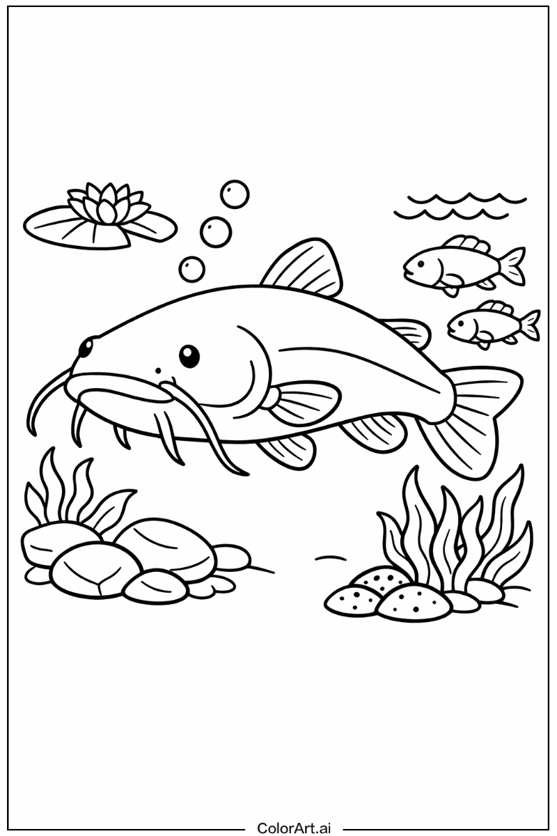 Fish with Catfish Theme