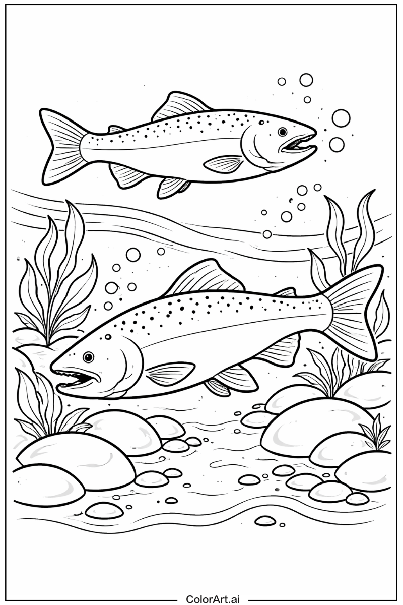 Fish with Salmon Theme