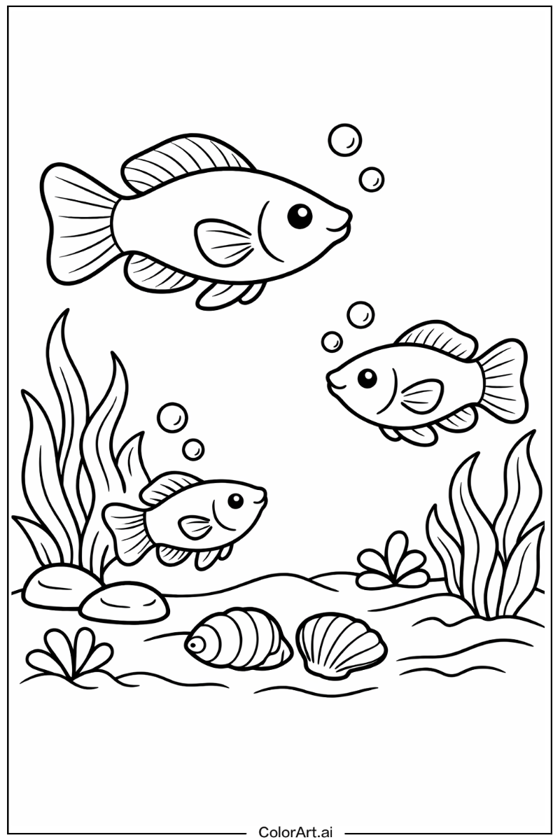 Molly Fish Scene