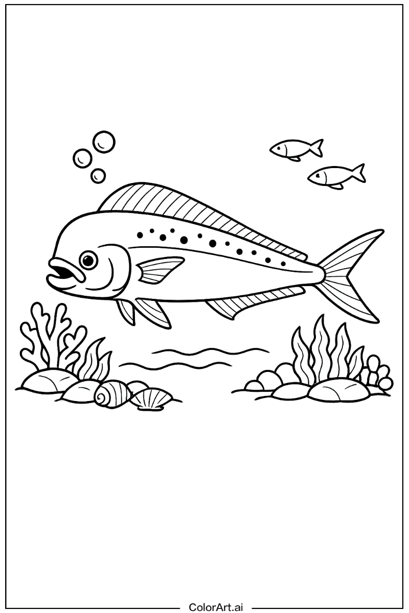 Fish with Mahi mahi Theme