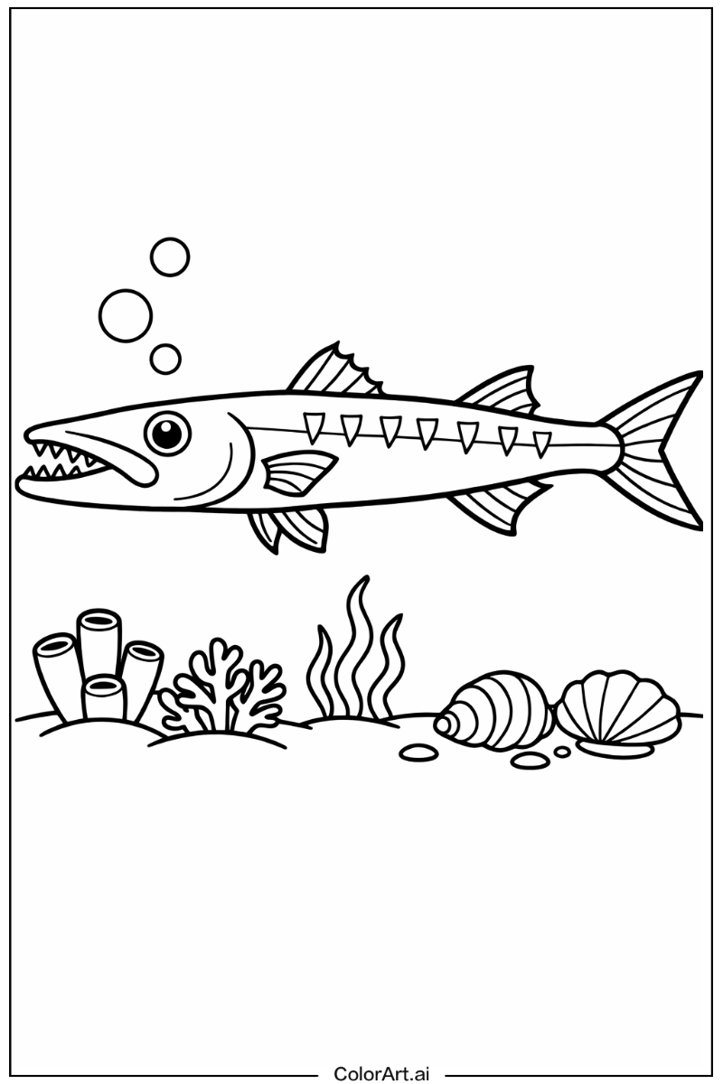 Barracuda Fish Design