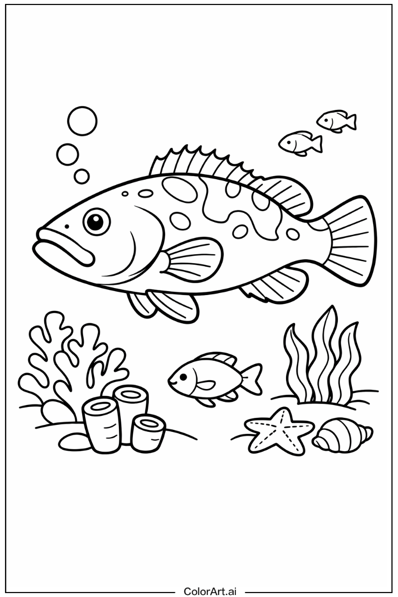 Fish with Grouper Theme