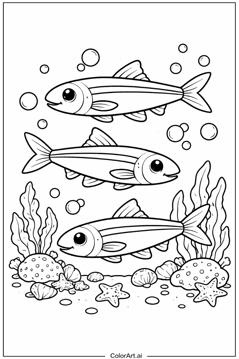 Anchovy Fish Scene