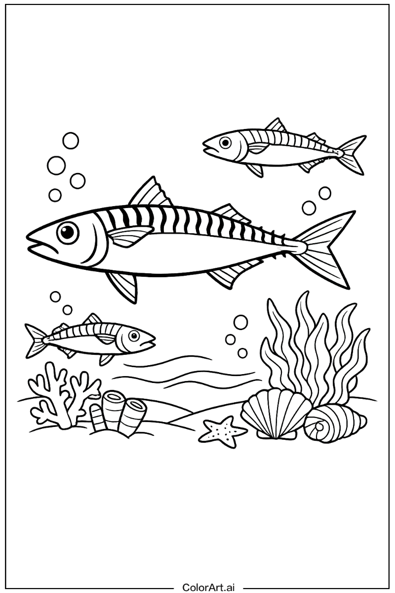 Mackerel Fish Design