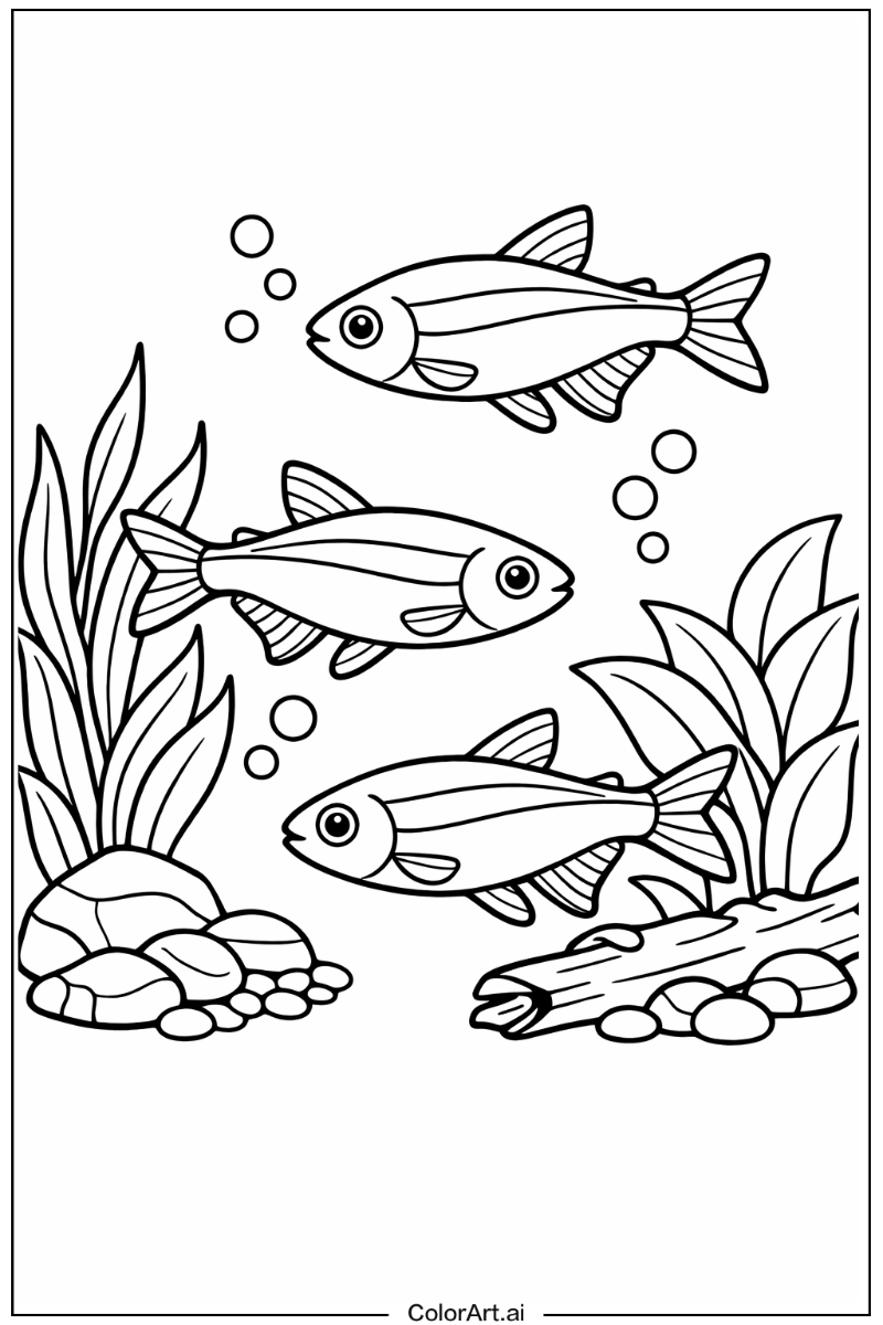 Neon tetra Fish Scene