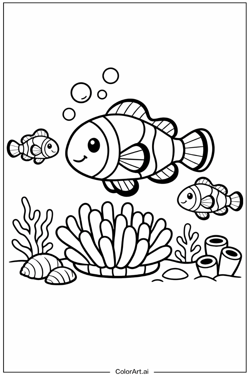 Clownfish Fish Design