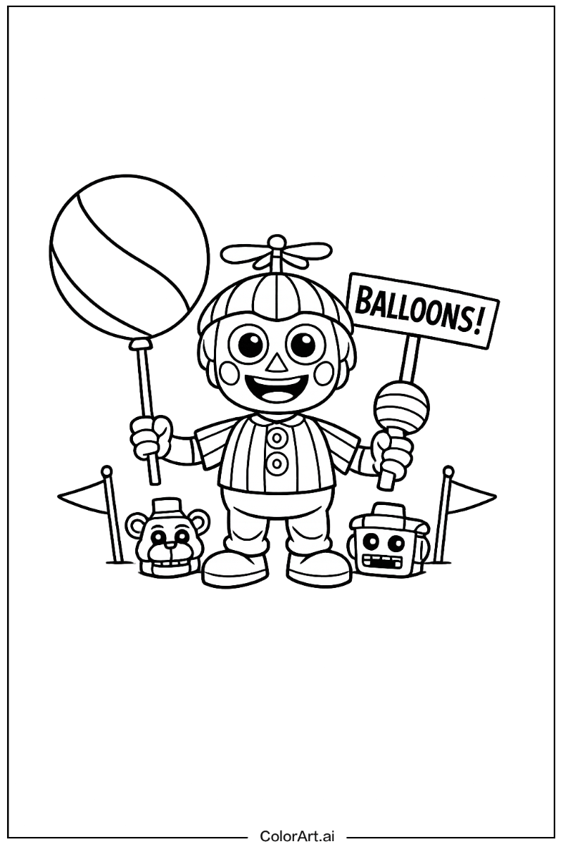 Balloon boy Five nights at freddy's Scene