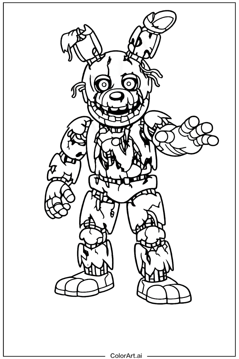 Springtrap Five nights at freddy's Design