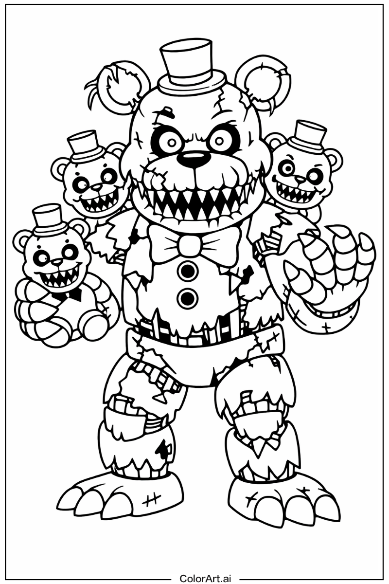 Nightmare freddy Five nights at freddy's Scene