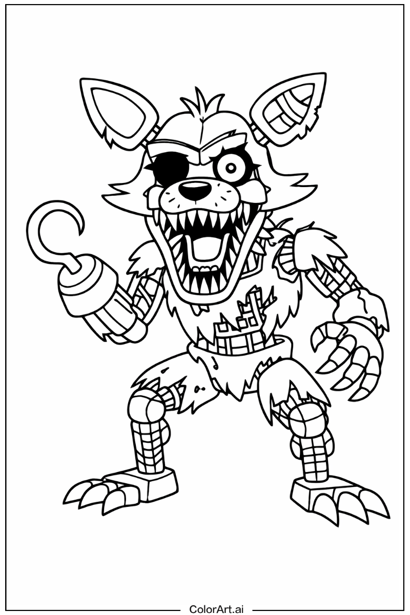 Nightmare foxy Five nights at freddy's Scene