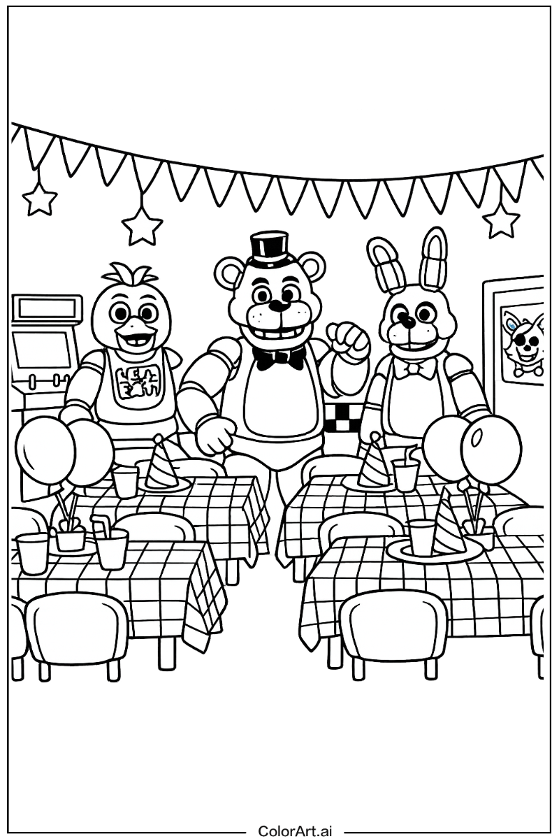 Dining area Five nights at freddy's Design