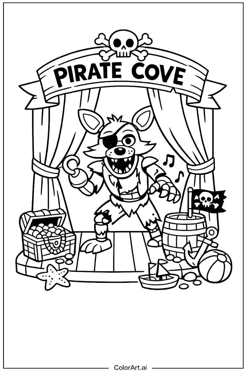 Pirate cove Five nights at freddy's Scene