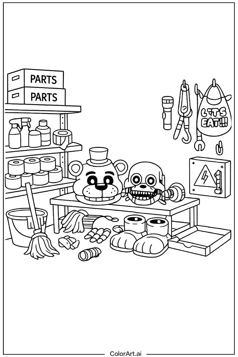 Supply closet Five nights at freddy's Design